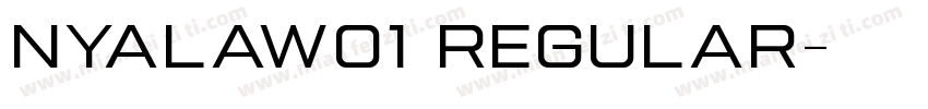 NyalaW01 Regular字体转换